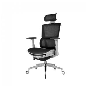 Cadeira de Escritório Ergonômica com Apoio para os Pés e Lombar, Nouhaus Rewind, Preto