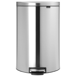 Lixeira de Cozinha 40 Litros à Prova de Impressões Digitais, Brabantia, Prata Fosco