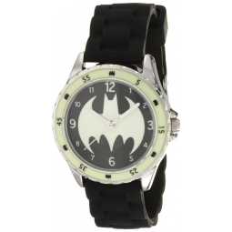 Relógio Analógico de Quartzo para Crianças de 5 até 15 Anos, Accutime Batman BAT9004, Preto