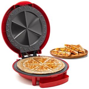 Sanduicheira Antiaderente para Tacos, 900W, 110v, ELITE GOURMET EQD 118, Vermelho