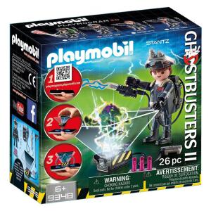 Playset Playmobil Ghostbusters II Raymond Stantz Playmogram 3D com armadilha de fantasma holográfica