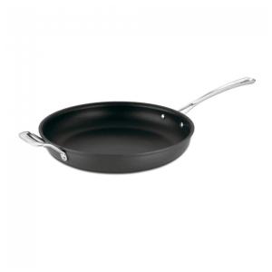 Frigideira Anodizada de 30 cm com Alça Auxiliar, Compatível com Fogão a Gás e Elétrico, Cuisinart Chef's Classic 6422-30HP1, Preta