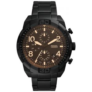 Relógio Masculino Analógico de Quartzo com Pulseira de Aço Inoxidável, Fossil FS5876, Preto