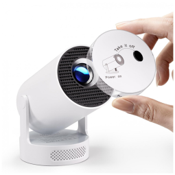 Projetor Mini Magcubic 2025 Atualizado com Suporte 4K, WiFi 6 e Bluetooth 5.4, Alto-falante 5W Soundbase, Portátil com Correção Automática