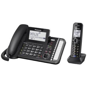 Telefone sem Fio, com Bluetooth e secretária eletrônica, 1 unidade, preto, PANASONIC KX TG9581B, Preto