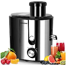 Centrífuga de Frutas HERRCHEF 600W, 2 Velocidades, Aço Inoxidável, 110V, Cor Cinza