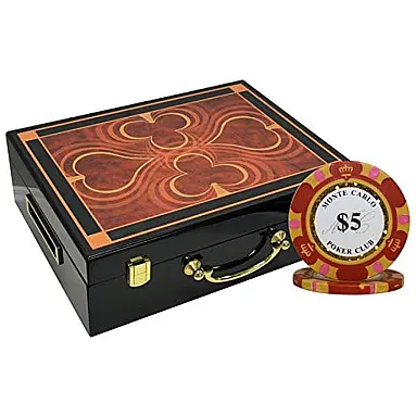 Maleta de Poker em Madeira