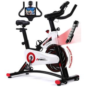 Bicicleta Ergométrica com Assento e Guiador Ajustáveis, Branca, CHAOKE 8702, Branco