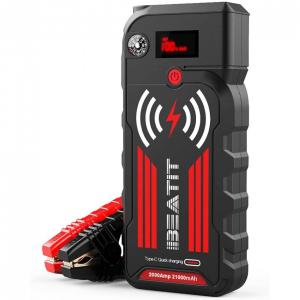 Bateria de Carro Auxiliar 20 12V até 8.0L Gás e Motor Diesel 21000 mAh