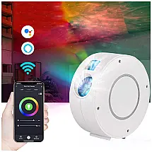 NUNET Projetor Luz LED Galáxia com Controle por App e Voz Alexa e Google