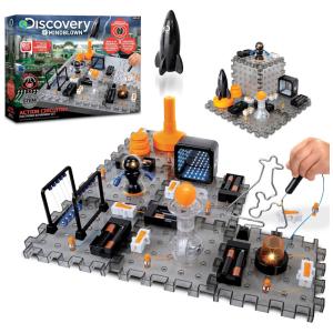Kit de Brinquedos de Engenharia Luzes, Sons e Movimentos para Crianças, DISCOVERY KIDS, Cinza