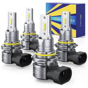 Kit Xenon Lâmpadas LED Branca 15000 Lumens 6500K, 4 Peças, HONCS 9005, HB39006, HB4, Cinza