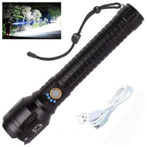 LYLTING XHP90 Lanterna 1000LM, Distancia 1000 M, com USB, à Prova DÁgua IPX65, Preta
