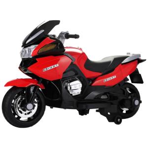 Moto Elétrica Infantil a Bateria 12V com Sons e Luzes, Idade Rec 3 a 6 Anos, TOBBI, Vermelha