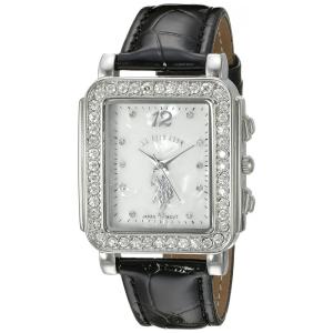 Relógio Feminino Analógico de corda automática de quartzo,U.S., U.S. POLO ASSN. USC42016, Preto