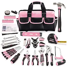 Kit de Ferramentas com Maleta de Transporte, 217 Peças, REXBETI REX052, Laranja
