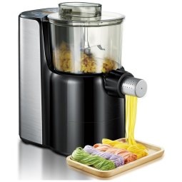 Máquina Elétrica Automática para Fazer Massas, Fabricante de Macarrão para Produzir 9 Formatos de Massas e Wrappers de Pastéis Caseiros