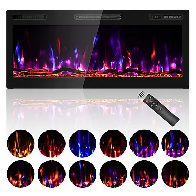 Lareira Elétrica BREEZEHEAT 107x46cm 1500W