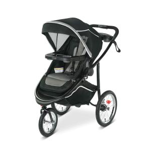 Carrinho de Bebê Graco Jogging com 7 Opções de Condução, Preto
