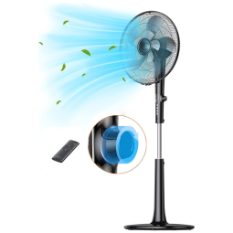 Ventilador de Coluna 3 Velocidades Ajustáveis, 110V 28W, KELMAR TF010, Preto