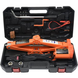 Elevador Automotivo Portátil Elétrico 12V DC 3 Toneladas 3 Chaves de Porca de Roda