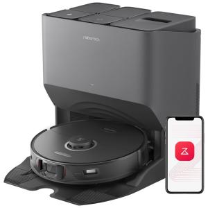 Aspirador de Pó Robô com Conexão via APP WI FI, Auto Carregamento e Sucção Forte 6000PA, 110V, roborock S8 Pro Ultra, Preto