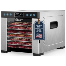 Desidratador de Alimentos Magic Mill MFD-7700 - 7 Bandejas, Potência de 1000W, Controle de Temperatura, Ideal para Secagem de Frutas