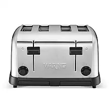 Torradeira de 4 Fatias com 6 Niveis de Tostagem, 110v, WARING WCT708, Prateado
