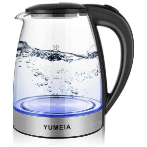 MESOCO 2021 01A Chaleira Elétrica 1.8L com Desligamento Automático, Aço Inoxidável, 1500W, 110V, Prata