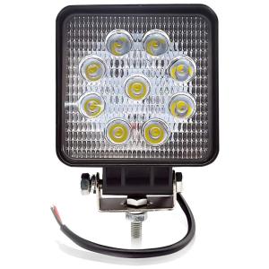Farol de Milha LED Off Road 16x3w 4800 Lúmens 10 a 30V Ideal para Moto até Trator, SAFEGO, Preto