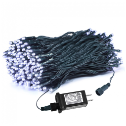 Pisca Pisca 200 LED 20 Metros a Prova dÁgua com 8 Modos para Decoração de Halloween e Natal, Branco