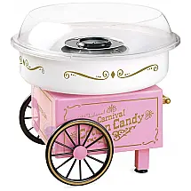 Nostalgia PCM306PK Vintage Máquina de Algodão Doce Elétrica Profissional, 110V, Rosa