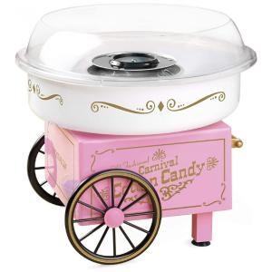 Nostalgia PCM306PK Vintage Máquina de Algodão Doce Elétrica Profissional, 110V, Rosa