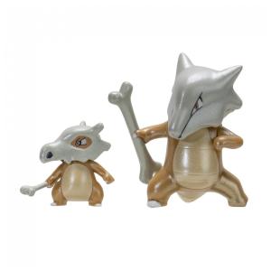 Conjunto de figuras Pokémon Select Evolution Cubone Marowak com 2 estátuas colecionáveis para brincar e expor