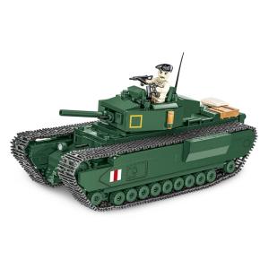 Kit de Construção Tanque Churchill Mk. III com 654 Peças, COBI, Verde