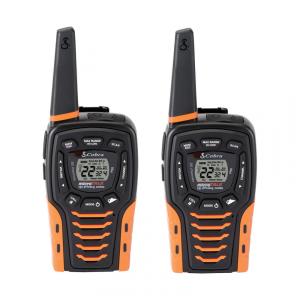 Rádio Comunicador Walkie Talkie Cobra ACXT645 à Prova d'Água, Recarregáveis, 22 Canais, Rádio Bidirecional de Longo Alcance de 56,3 km