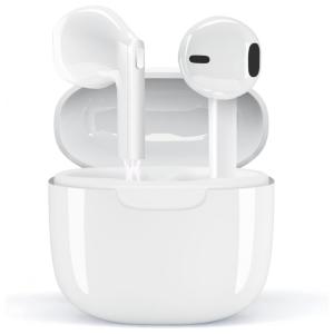 Fones de Ouvido Bluetooth com Estojo de Carregamento e Intra Auriculares IPX6 à Prova Dágua, Novlistve, Branco