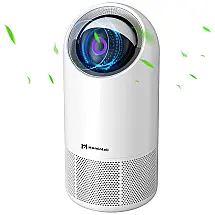 Purificador de Ar com Filtro True HEPA H13, Área até 20 m2, Homintell, Branco