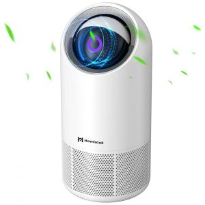 Purificador de Ar com Filtro True HEPA H13, Área até 20 m2, Homintell, Branco