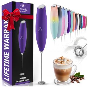 Espumador de Leite Elétrico Portátil para Café com Motor de Titânio e Alça Ergonômica, Poxo