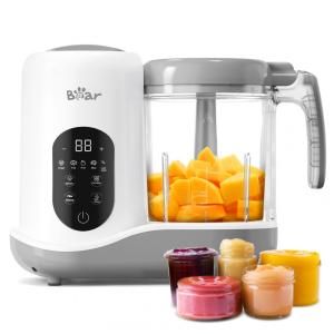 Processador de Alimentos para Bebês com Cozimento Automático, 110V 300W, BEAR, Branco