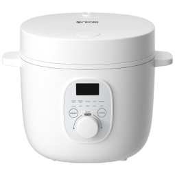 Mini Panela de Arroz Elétrica Multifuncional 2L com 8 Funções de Cozimento, Temporizador até 24H, Compacta e Eficiente, 110V, Ankale, Branca