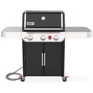 Churrasqueira a Gás Natural, Aço Inoxidável, Weber Genesis E 325S, Preta e Prata