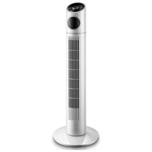 Ventilador de Torre Oscilante Silencioso, Bivolt 40W, QINERSAW, Branco