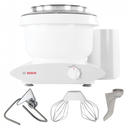 Batedeira Bosch Universal Plus 500 Watts, 6,5 Litros com Acessórios Extra e Extensor NutriMill para Gancho de Massas