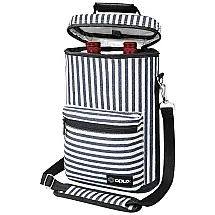 Bolsa Térmica Para Transporte de Vinhos até 2 Garrafas, Branca, OPUX, Branco