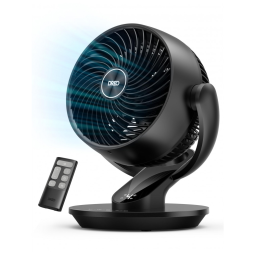 Ventilador de Mesa Oscilante e Silencioso com 4 Velocidades, 110V 52W, Dreo, Preto