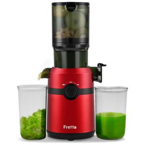 Centrifuga de Frutas de Mastigação Lenta com Calha de Alimentação Grande de 10 cm, Fácil Limpeza e Auto Alimentação, 110V 200W, Fretta