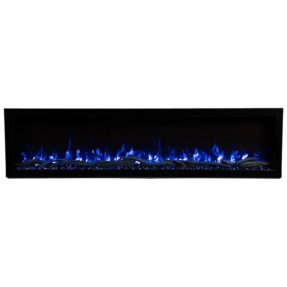 Lareira Elétrica Linear Highmark de 183 cm com Chamas Multicoloridas, Design Elegante e Ventilação Discreta, Fácil Instalação — foto 2