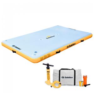 Plataforma Inflável para Piscina, Lagos e Praia com Bomba de Ar Manual, Comporta até 6 Pessoas, SOLSTICE 30805, Branco